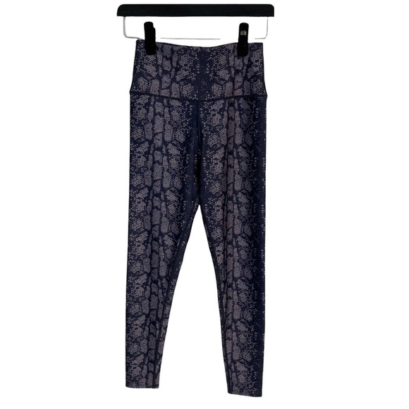 SOULCYCLE High Rise Milestone Snakeskin Tights In Odyssey Snake Print - Picture 2 of 8